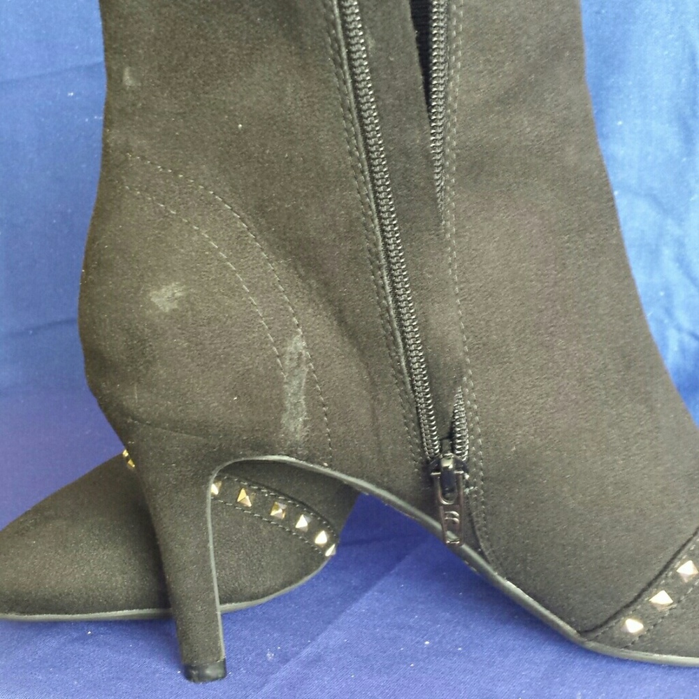 *BUNDLE ONLY * Vegan Black Ankle Boots 8.5 Maybe 9 - Picture 6 of 8